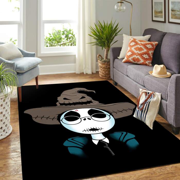Jack Skellington Harry Potter Rectangle Rug – Custom Size And Printing