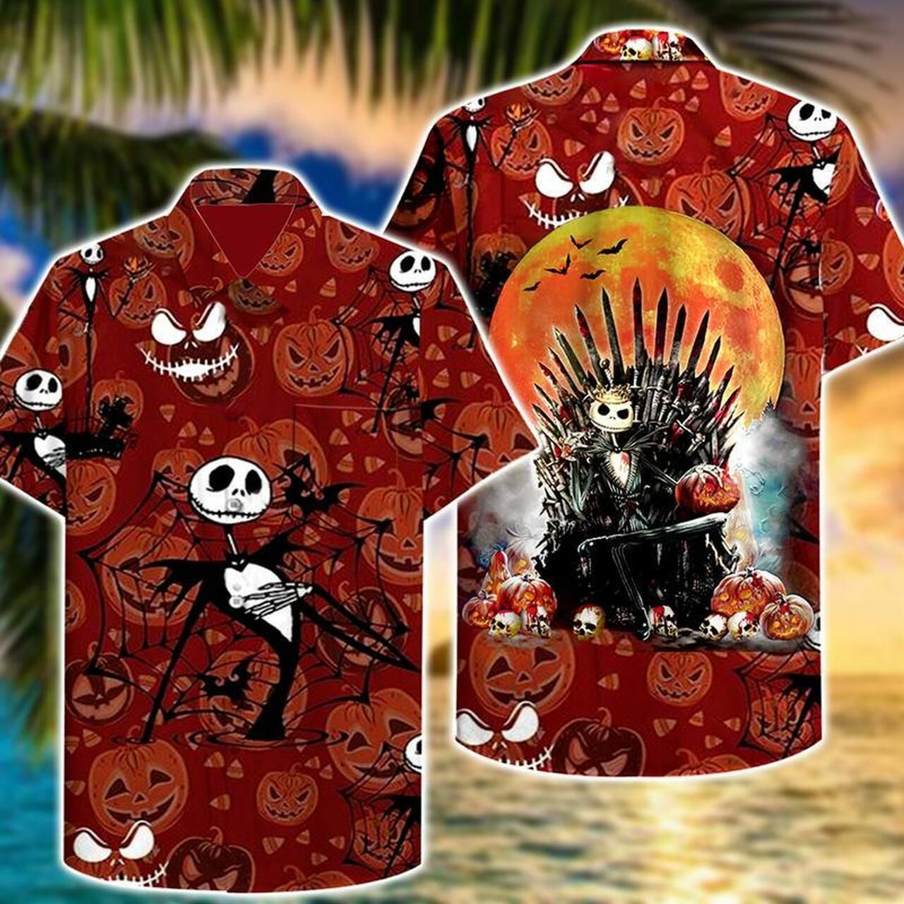 Jack Skellington Hawaii Hawaiian Shirt Fashion Tourism For Men Women Shirt3234
