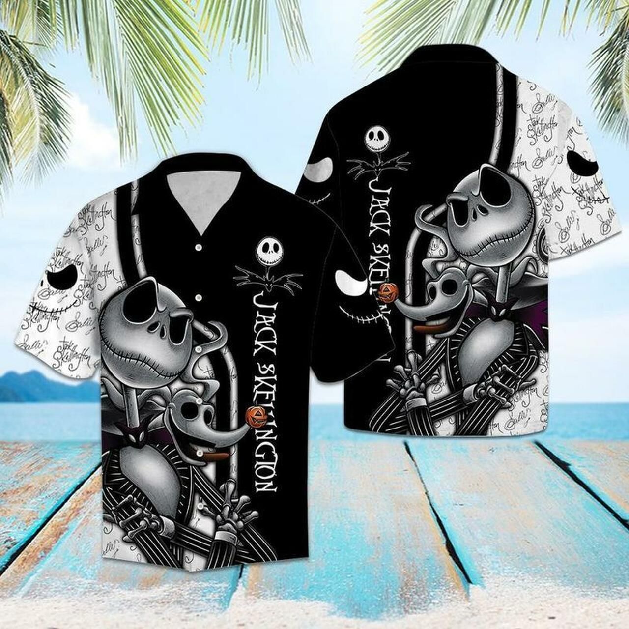 Jack Skellington Hawaii Hawaiian Shirt Fashion Tourism For Men Women Shirt3249