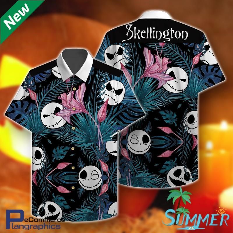 Jack Skellington Hawaiian Aloha Shirt Hawaiian Beach Shirt