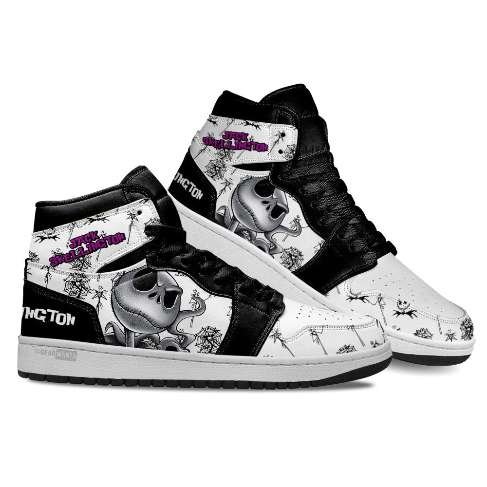 Jack Skellington J1 Shoes For Cartoon Fans Sneakers, Air Jordan Hightop