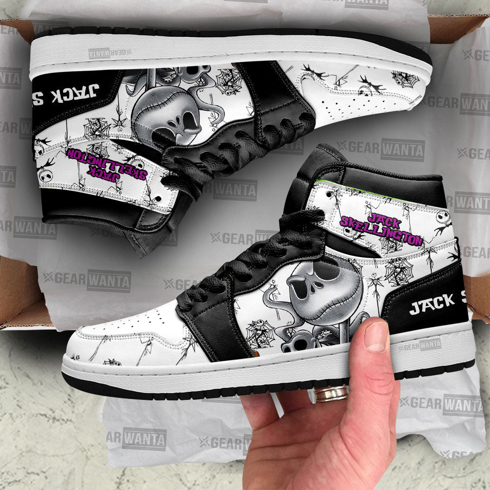 Jack Skellington J1 Shoes For Cartoon Fans Sneakers, Air Jordan Hightop