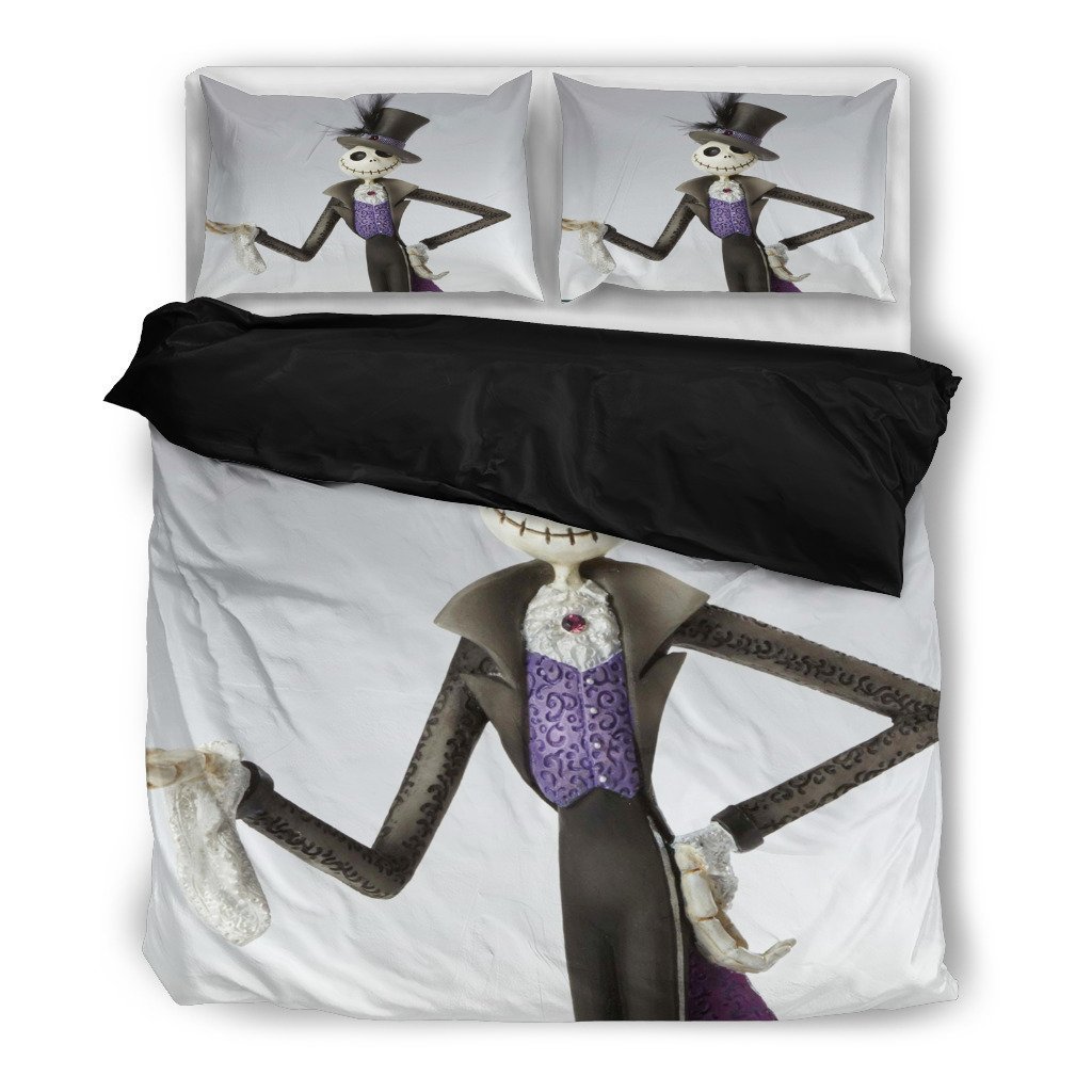 Jack Skellington Nightmare Before Christmas Duvet Cover Bedding Set