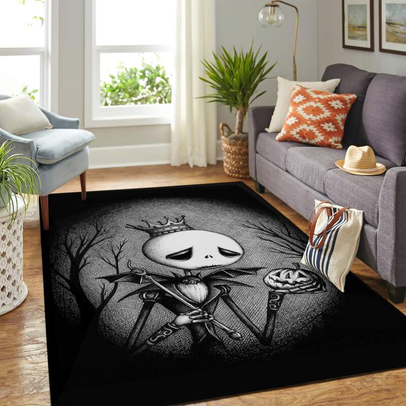 Jack Skellington Sad Carpet Rectangle Rug