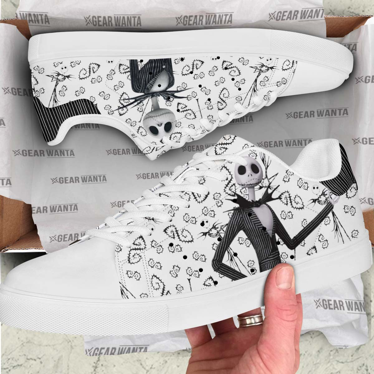 Jack Skellington Shoes Custom The Nightmare Before Christmas Cartoon Sneakers