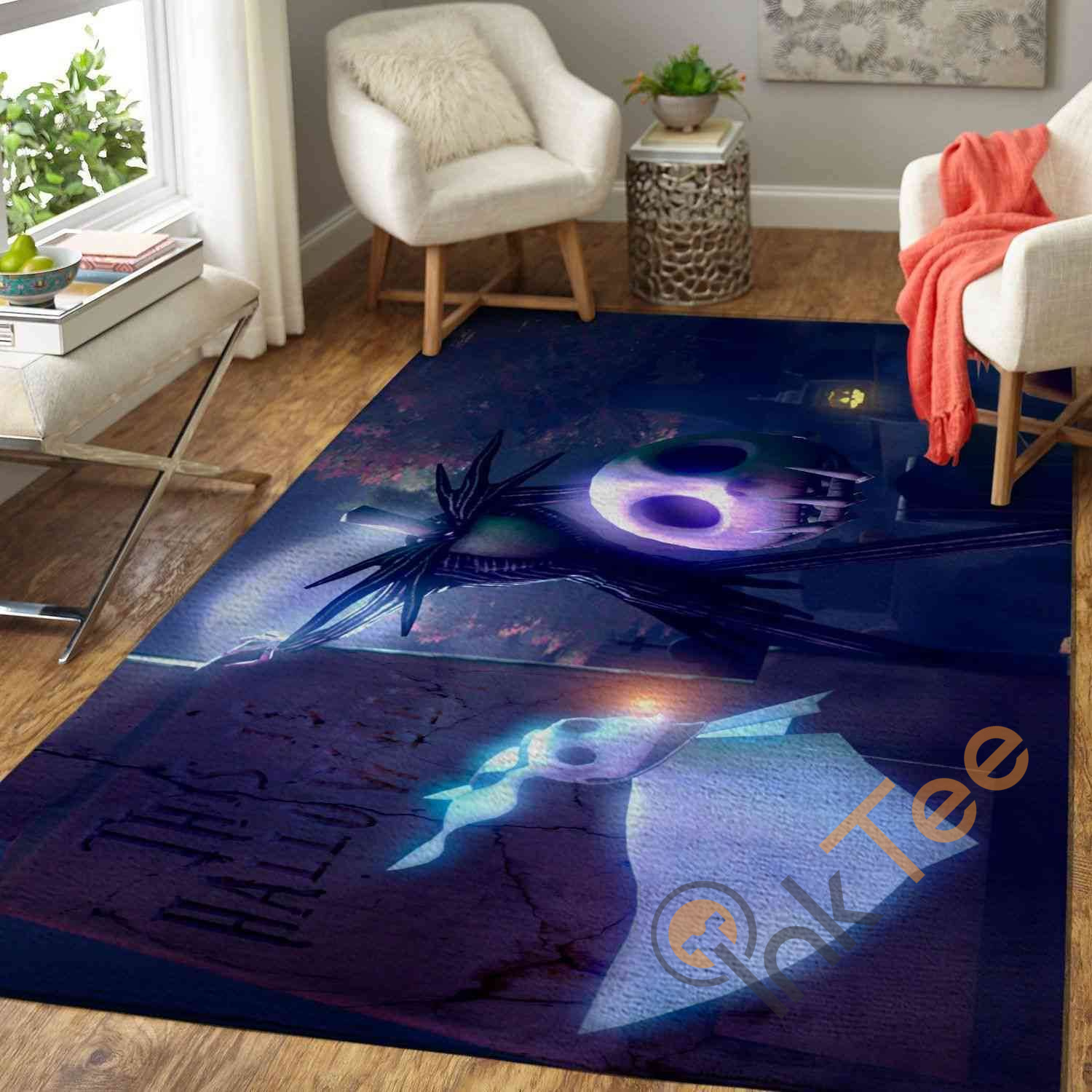 Jack Skellington The Nightmare Before Christmas movie Area Rectangle Rug