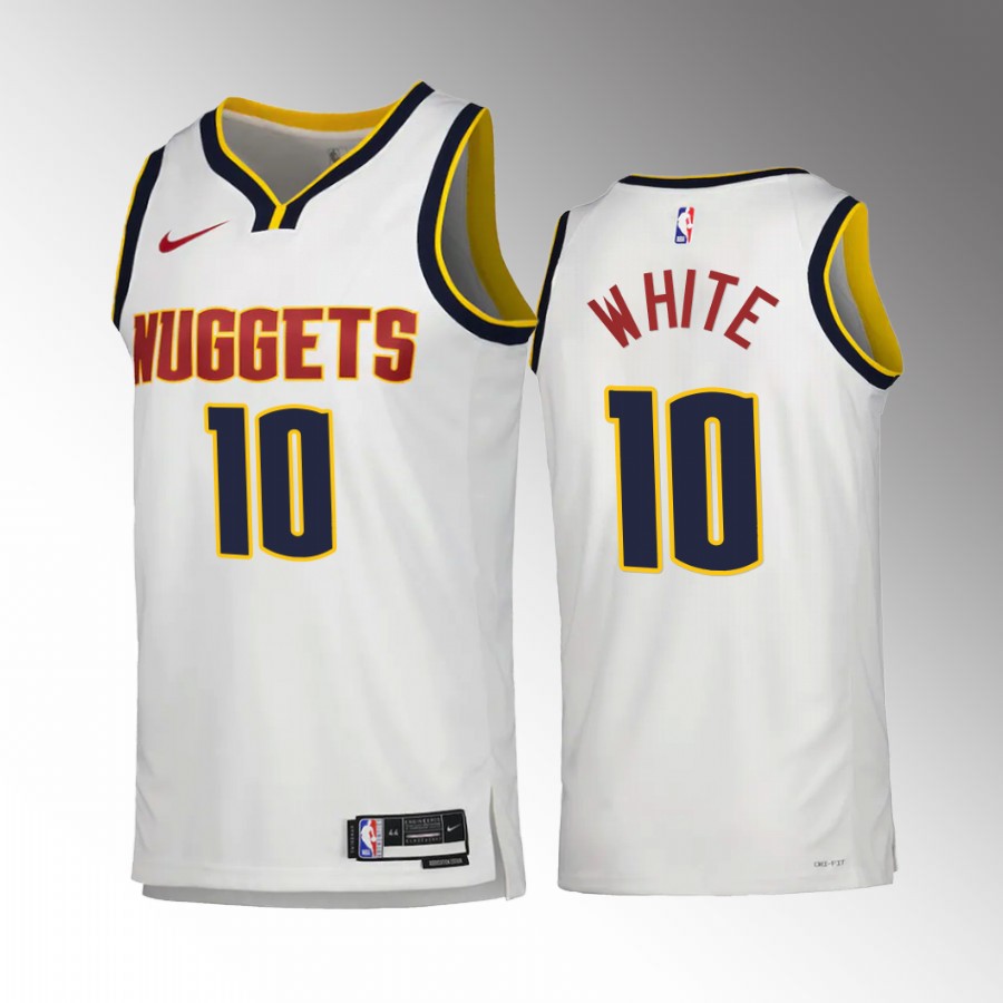 Jack White Denver Nuggets #10 White Jersey 2022-23 Association Edition Swingman
