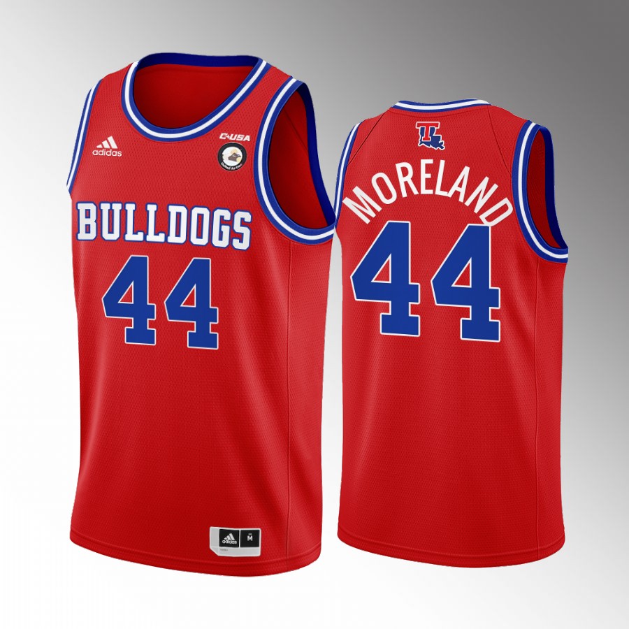 Jackie Moreland Louisiana Tech Bulldogs Red Jersey College Retired Number