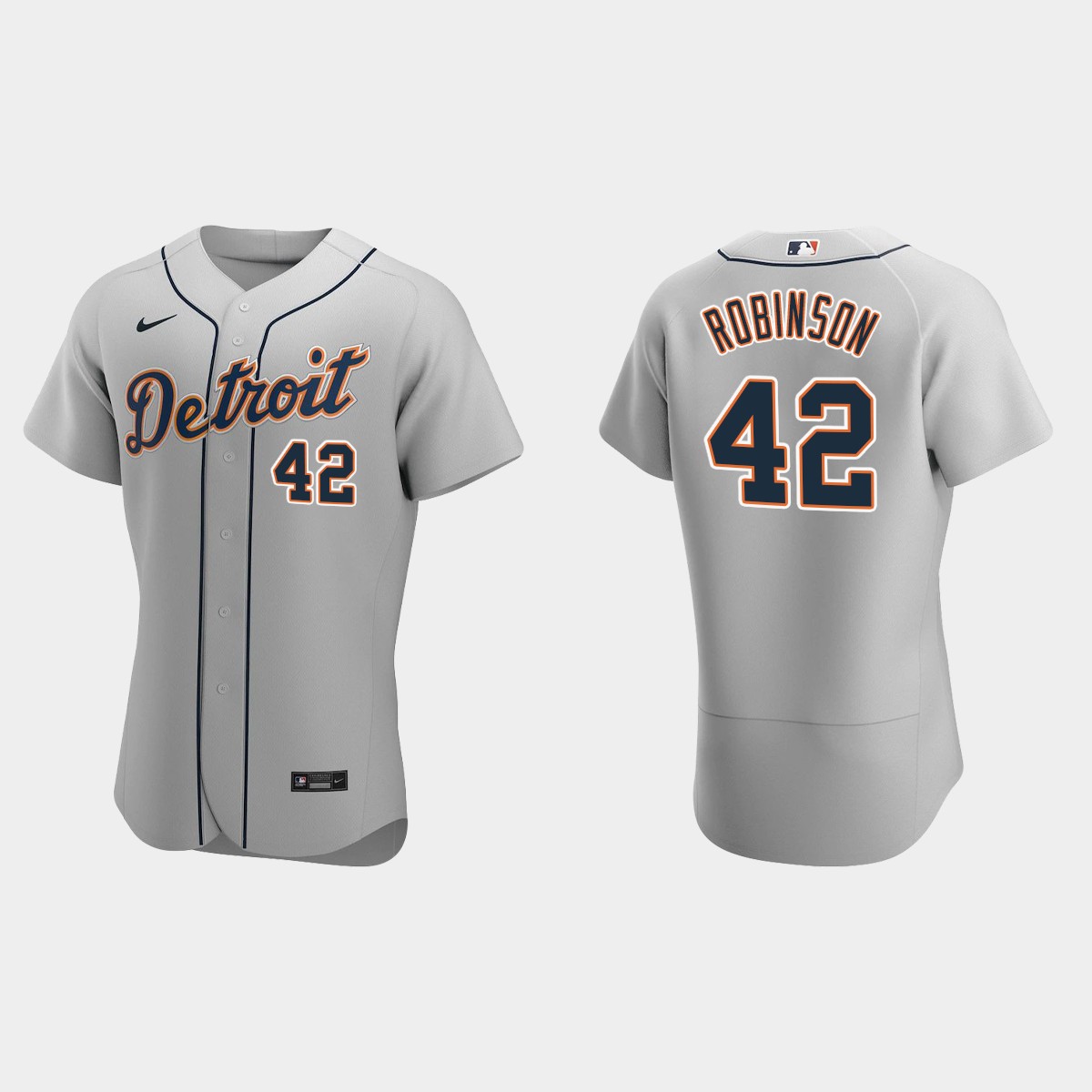 Jackie Robinson #42 Detroit Tigers Gray 2020 Road Jersey