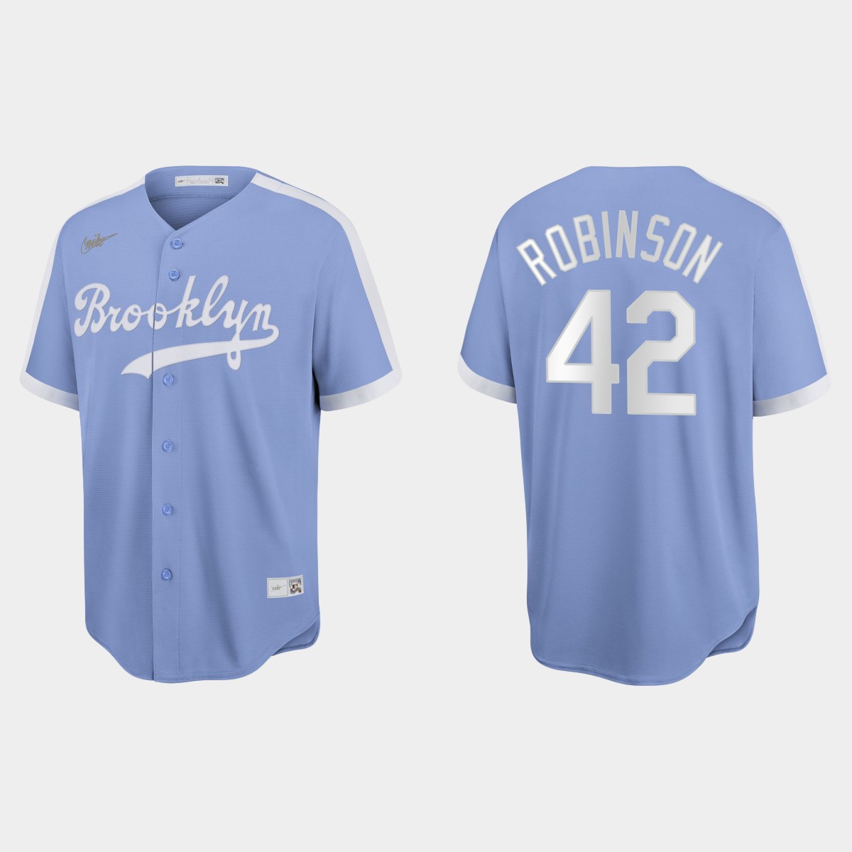 Jackie Robinson Brooklyn Dodgers Cooperstown Collection Jersey - Light Purple