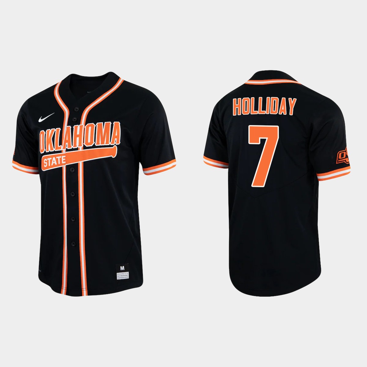 Jackson Holliday Oklahoma State Cowboys College Jersey - Black