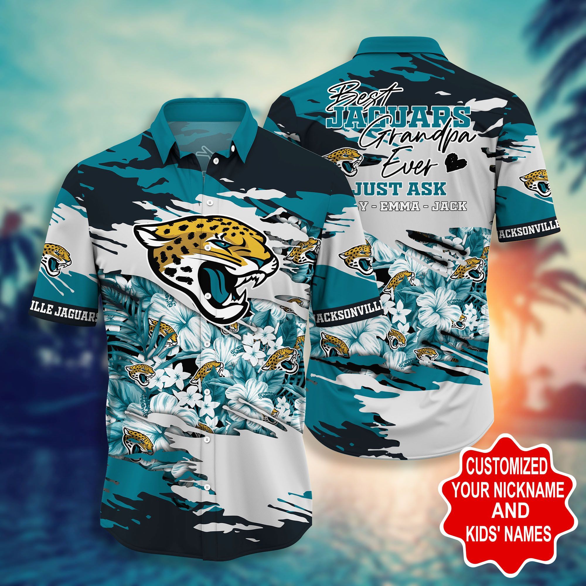 Jacksonville Jaguars -Pesonalized Hawaii Shirt STYLE HOT TRENDING SUMMER