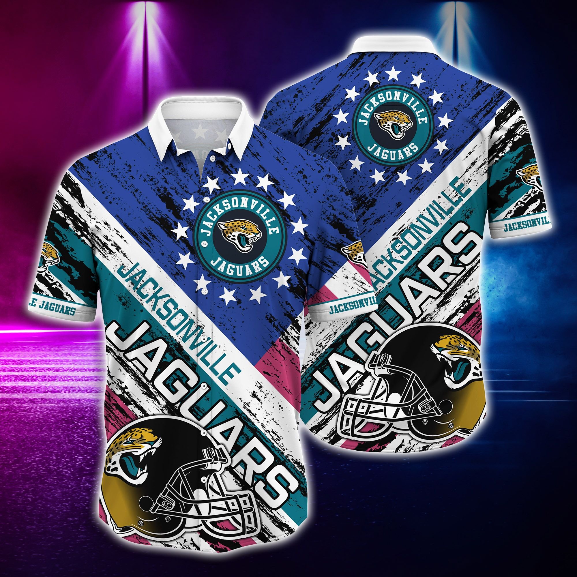 Jacksonville Jaguars and rugby helmet Hawaiian Shirt