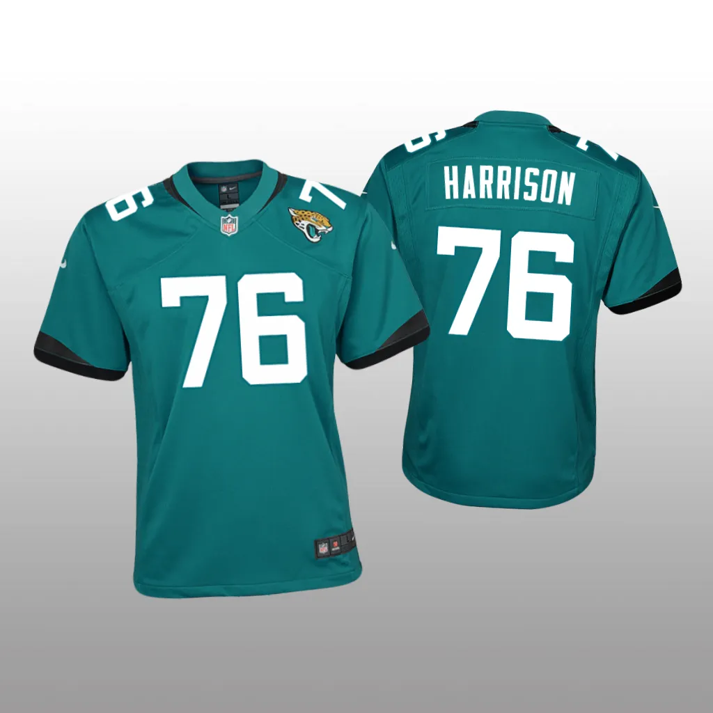 Jacksonville Jaguars Anton Harrison Teal Jersey Game - Youth