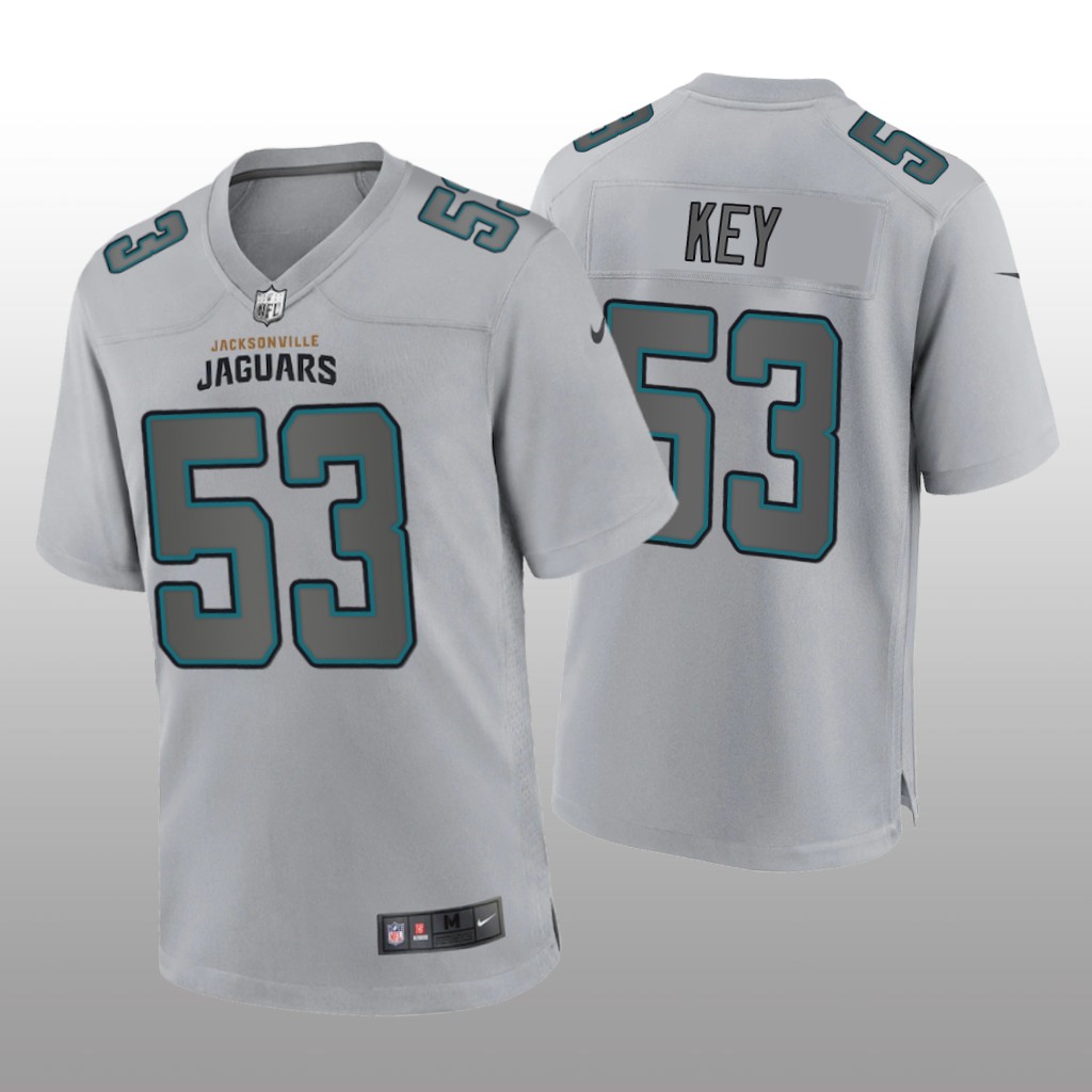 Jacksonville Jaguars Arden Key Gray Jersey Atmosphere Fashion Game - Men's