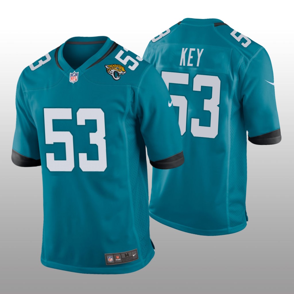 Jacksonville Jaguars Arden Key Teal Jersey Game - Men's