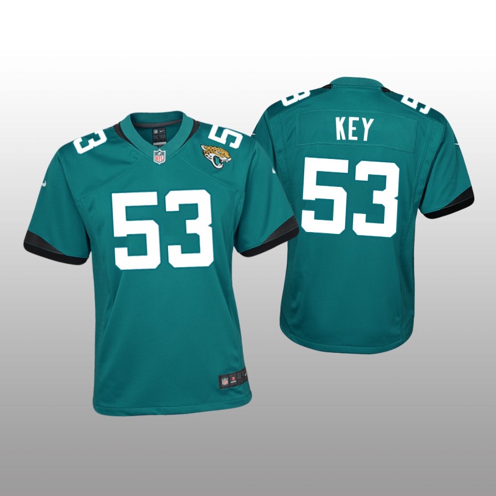 Jacksonville Jaguars Arden Key Teal Jersey Game - Youth