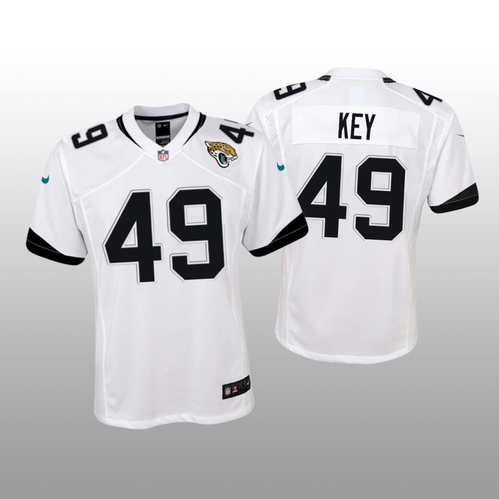 Jacksonville Jaguars Arden Key White Jersey Game - Youth