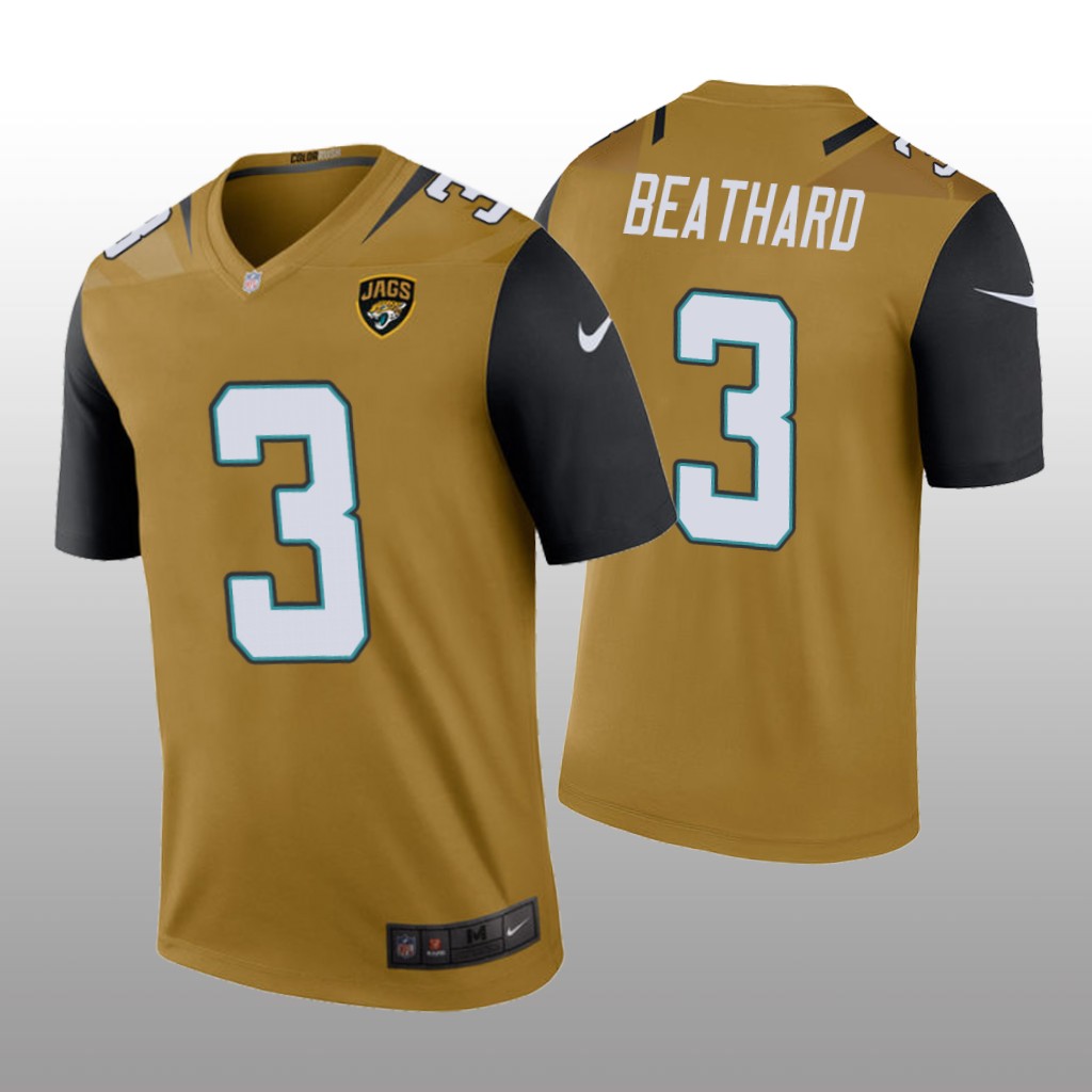 Jacksonville Jaguars C.J. Beathard Bold Gold Jersey Color Rush Legend - Men's