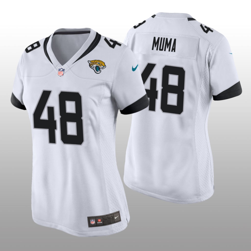 Jacksonville Jaguars Chad Muma White Jersey Game - Women's