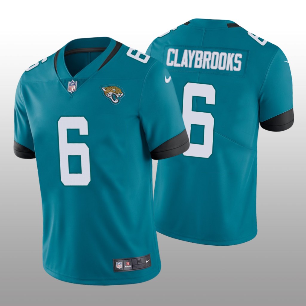 Jacksonville Jaguars Chris Claybrooks Teal Jersey Vapor Limited - Men's