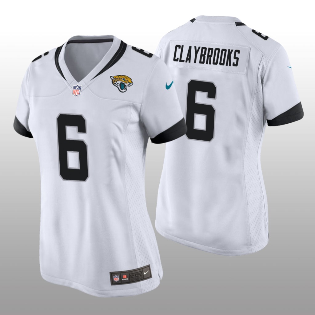 Jacksonville Jaguars Chris Claybrooks White Jersey Game - Women's