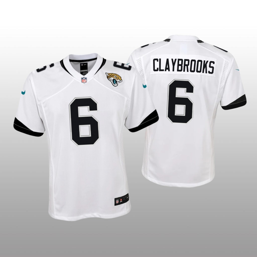 Jacksonville Jaguars Chris Claybrooks White Jersey Game - Youth
