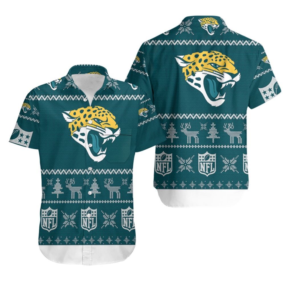 Jacksonville Jaguars Christmas 3D Hawaiian Shirt