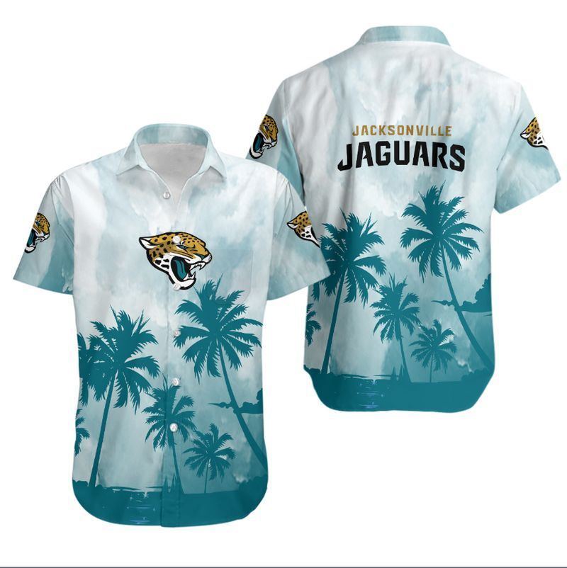 Jacksonville Jaguars Coconut Trees2 Hawaiian Shirt