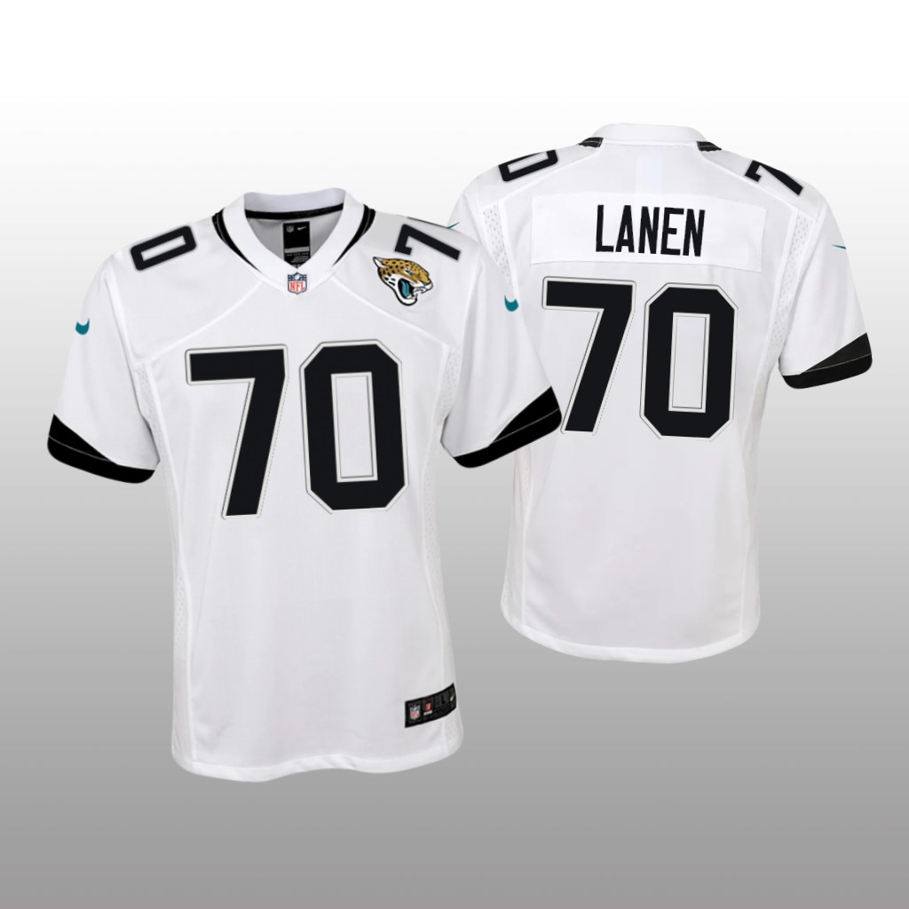 Jacksonville Jaguars Cole Van Lanen White Jersey Game - Youth