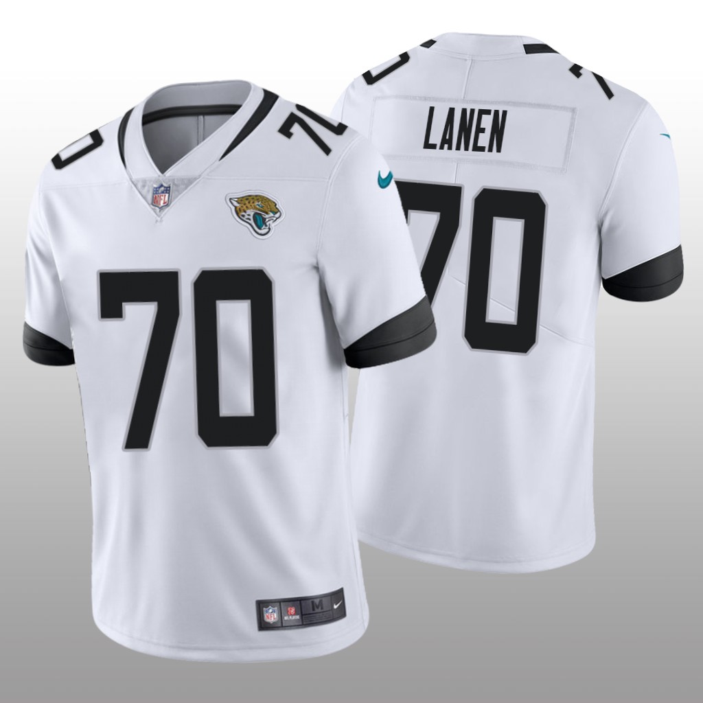 Jacksonville Jaguars Cole Van Lanen White Jersey Vapor Limited - Men's