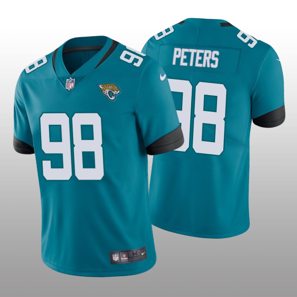 Jacksonville Jaguars Corey Peters Teal Jersey Vapor Limited - Men's