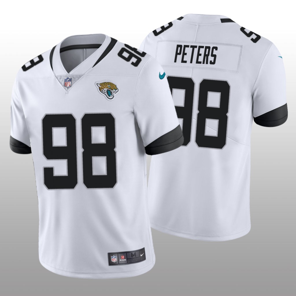 Jacksonville Jaguars Corey Peters White Jersey Vapor Limited - Men's