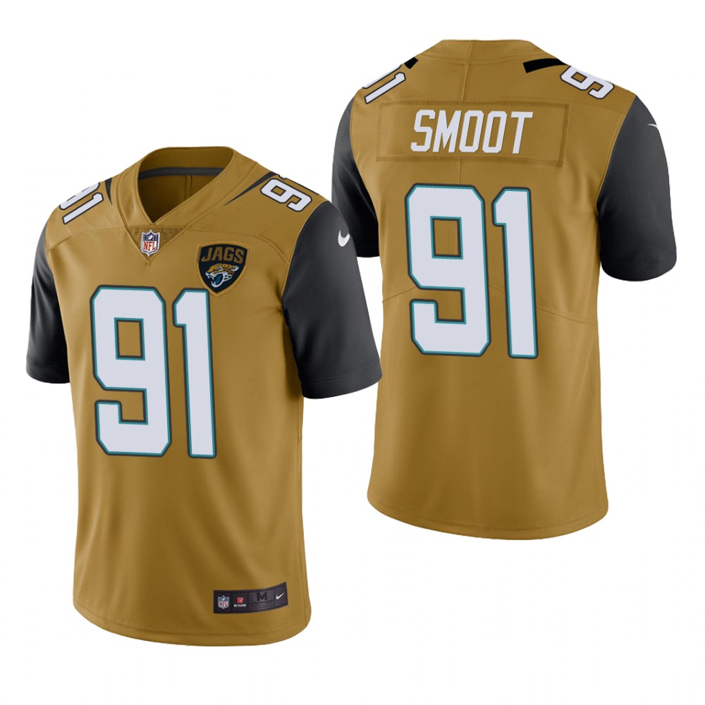 Jacksonville Jaguars Dawuane Smoot Gold Jersey Color Rush Limited – Men’s