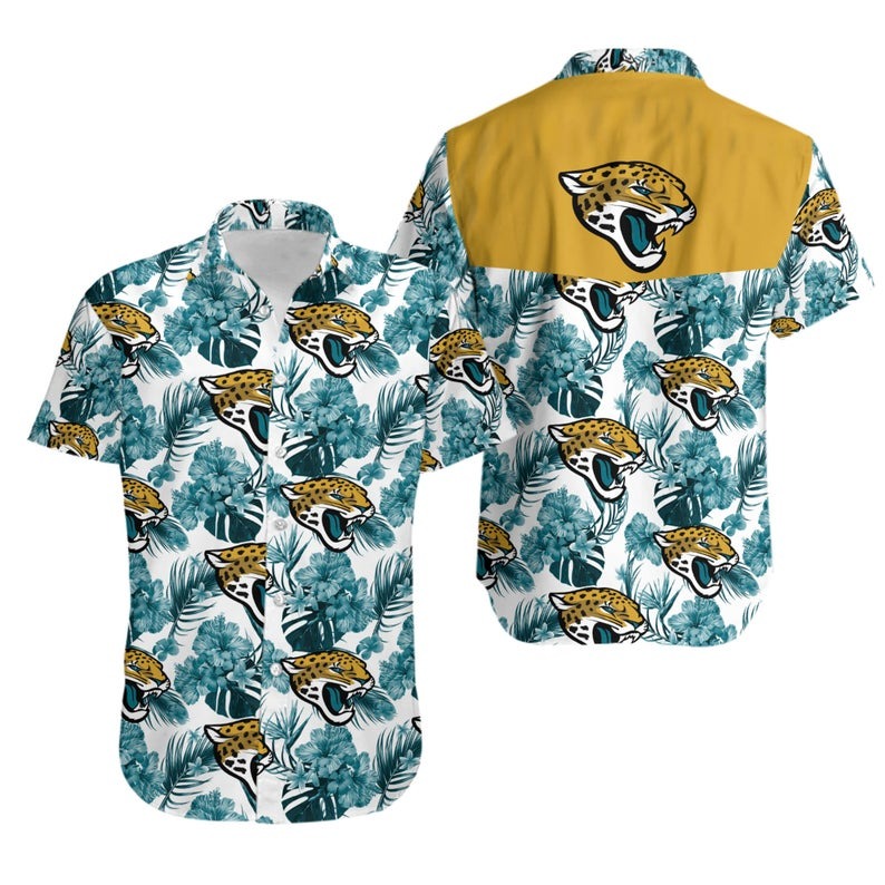 Jacksonville Jaguars Floral Summer1 Hawaiian Shirt