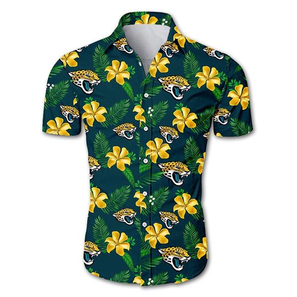 Jacksonville Jaguars Flower Summer Hawaiian Shirt