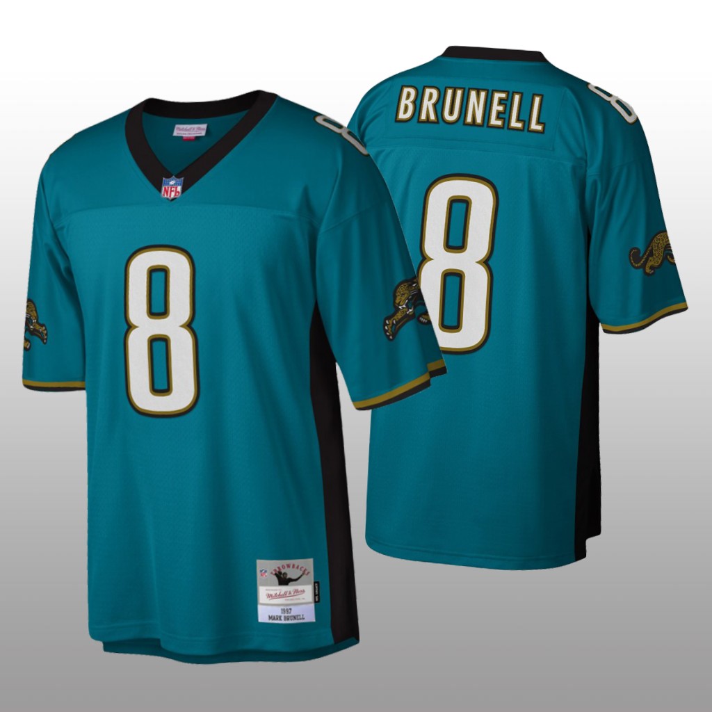 Jacksonville Jaguars Mark Brunell Mitchell & Ness Teal Legacy Jersey - Men's