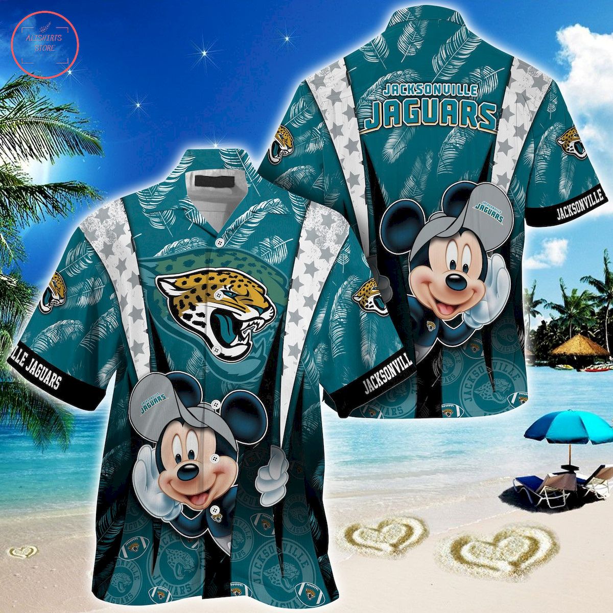 Jacksonville Jaguars Mickey Mouse Ball Hawaiian Shirt
