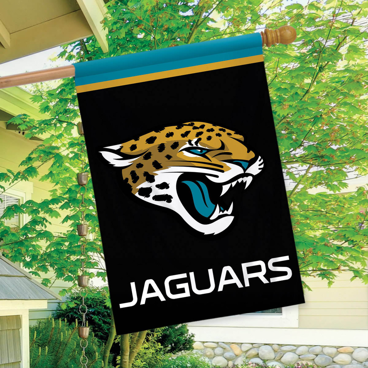 Jacksonville Jaguars NFL Garden Flag, House Flag