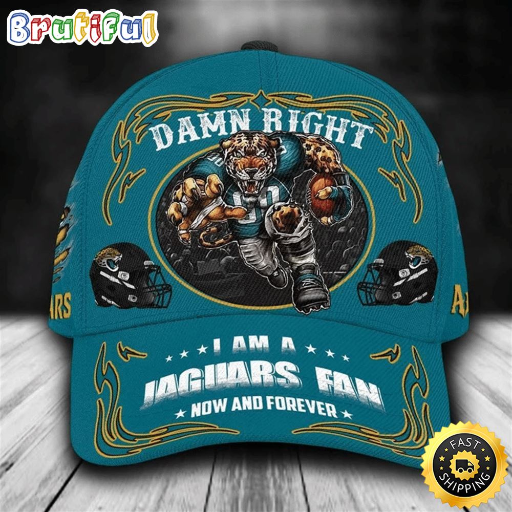 Jacksonville Jaguars Nfl Mascot Damn Right 3d Personalized Classic Cap