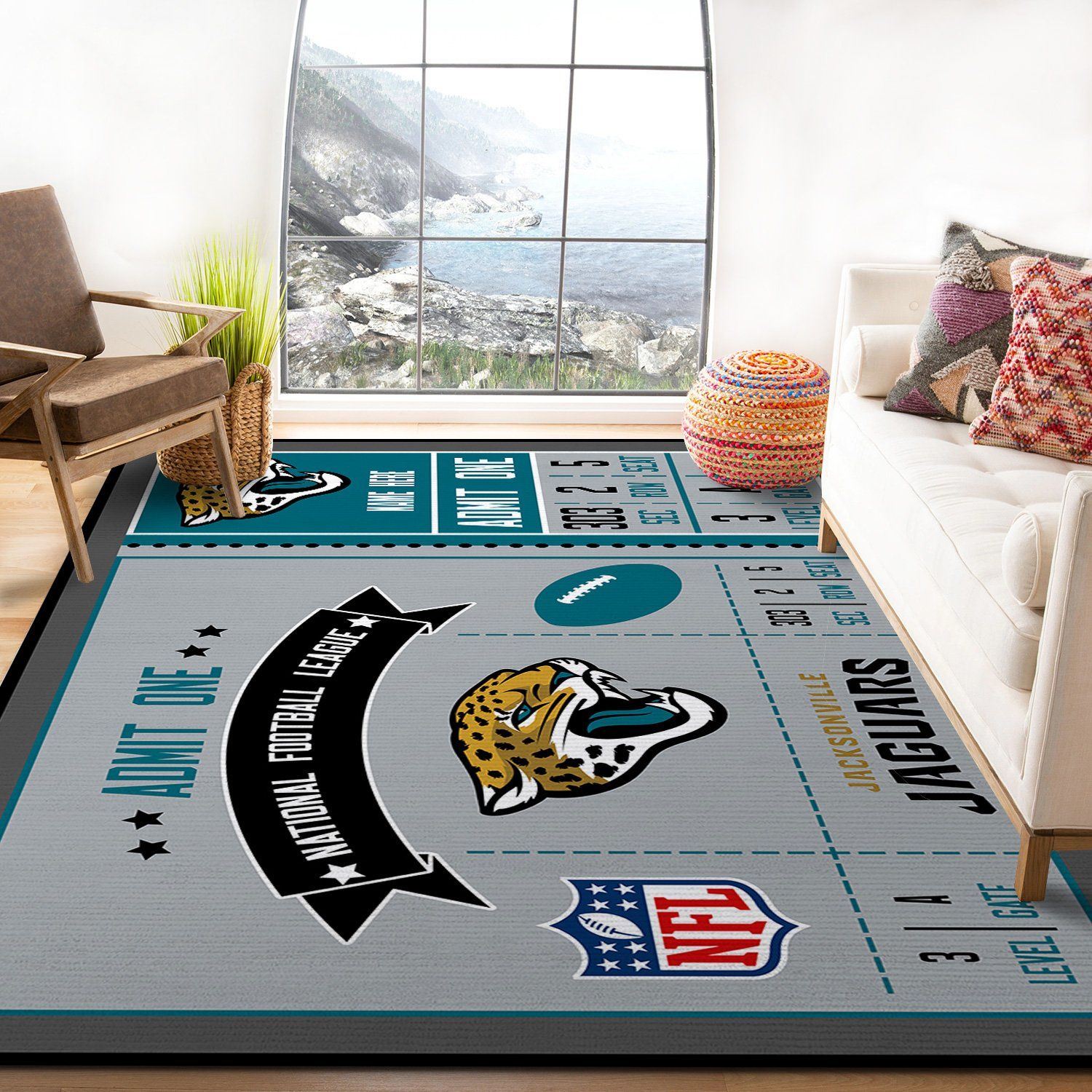 Jacksonville Jaguars Rectangle Rug – Custom Size And Printing