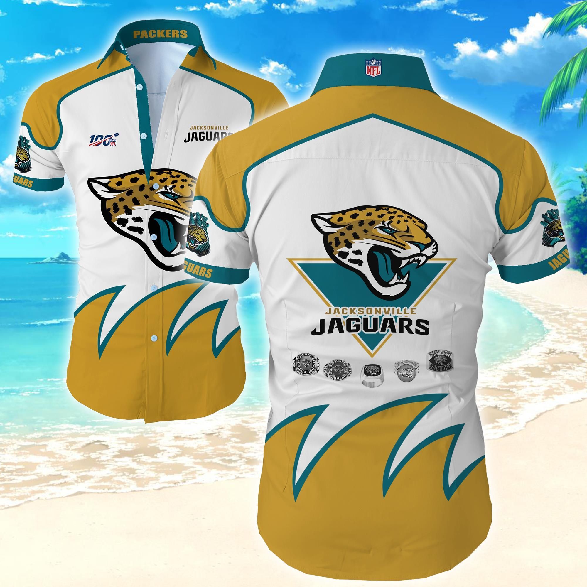 Jacksonville Jaguars Rings Hawaiian Shirt