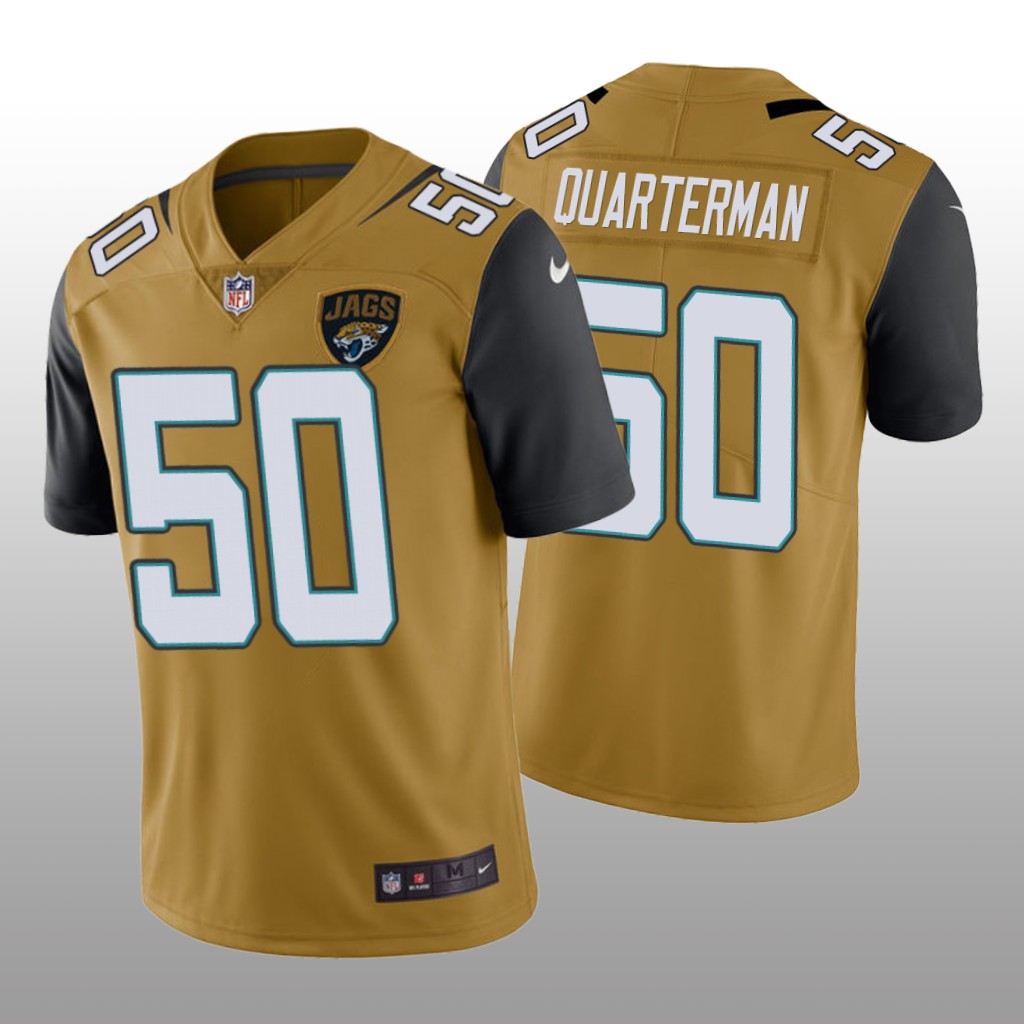 Jacksonville Jaguars Shaquille Quarterman Gold Jersey Color Rush Limited – Men’s