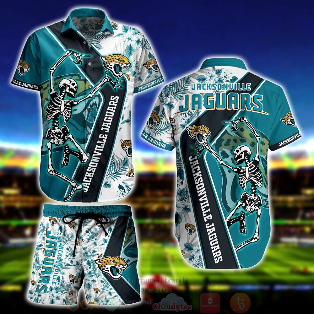 Jacksonville Jaguars Skeleton Hawaiian Shirt