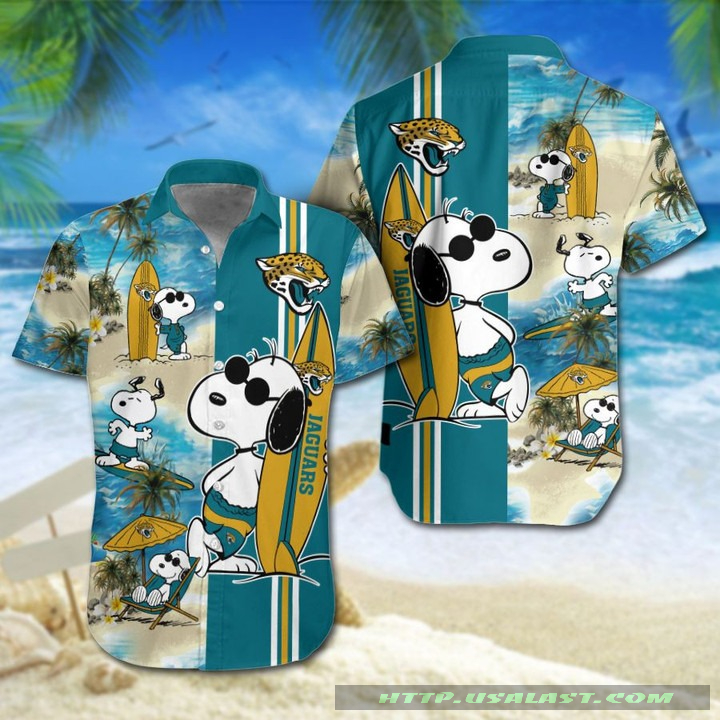 Jacksonville Jaguars Snoopy Surfing Hawaiian Shirt