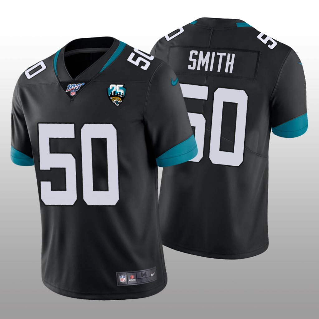 Jacksonville Jaguars Telvin Smith Black Vapor Limited Jersey 100th Season - Men's