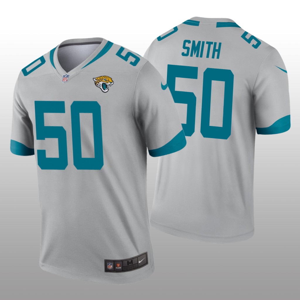 Jacksonville Jaguars Telvin Smith Silver Jersey Inverted Legend - Men's