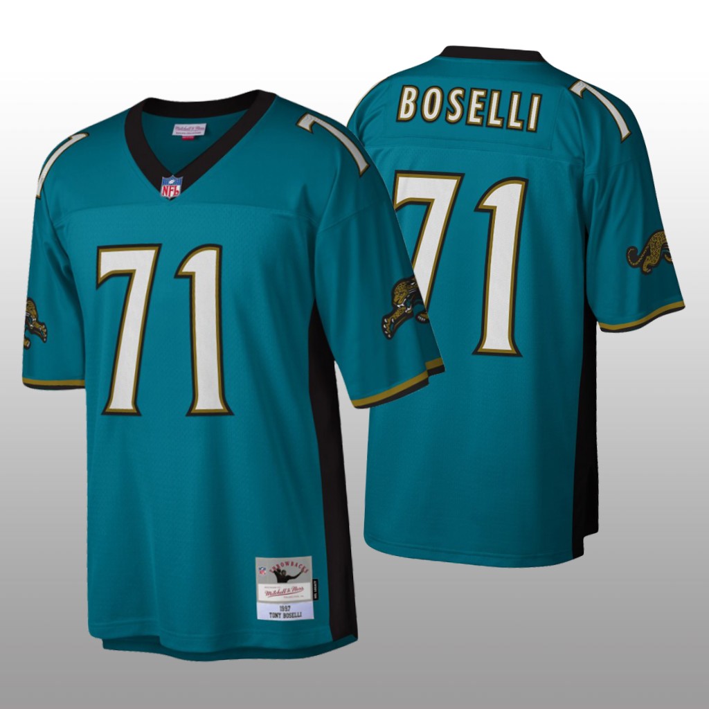 Jacksonville Jaguars Tony Boselli Mitchell & Ness Teal Legacy Jersey - Men's