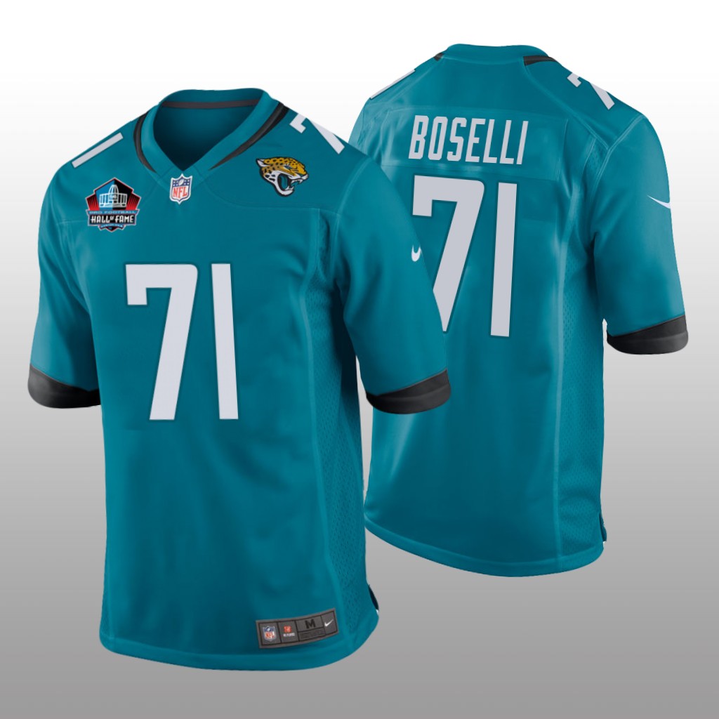 Jacksonville Jaguars Tony Boselli Teal Game 2022 Hall of Fame - Men's