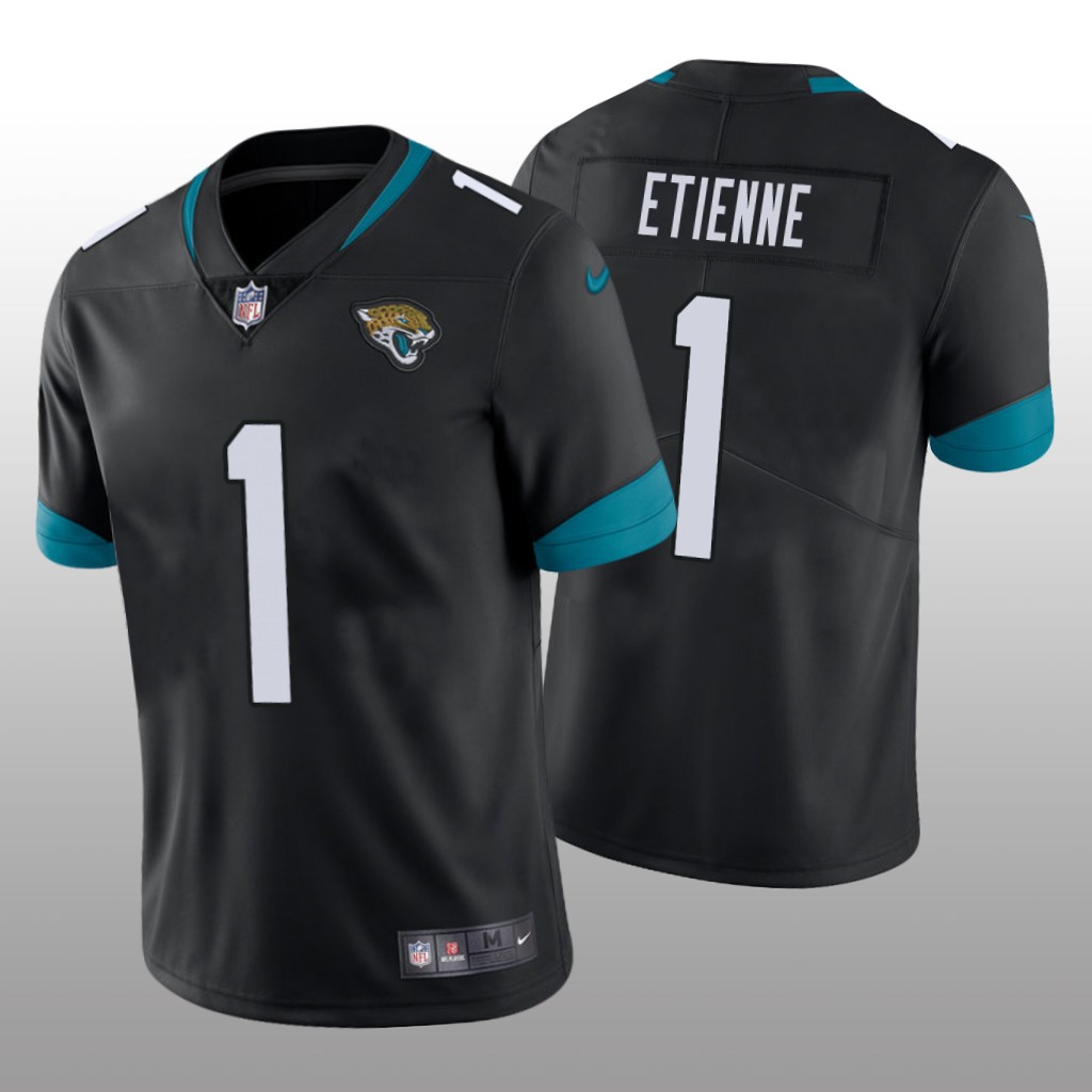 Jacksonville Jaguars Travis Etienne Black Jersey Vapor Limited - Men's